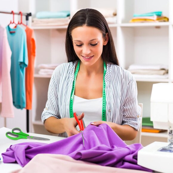 6-Pack All Purpose Scissors Set | Stainless Steel Office & Craft Scissors - Picture 2 of 7